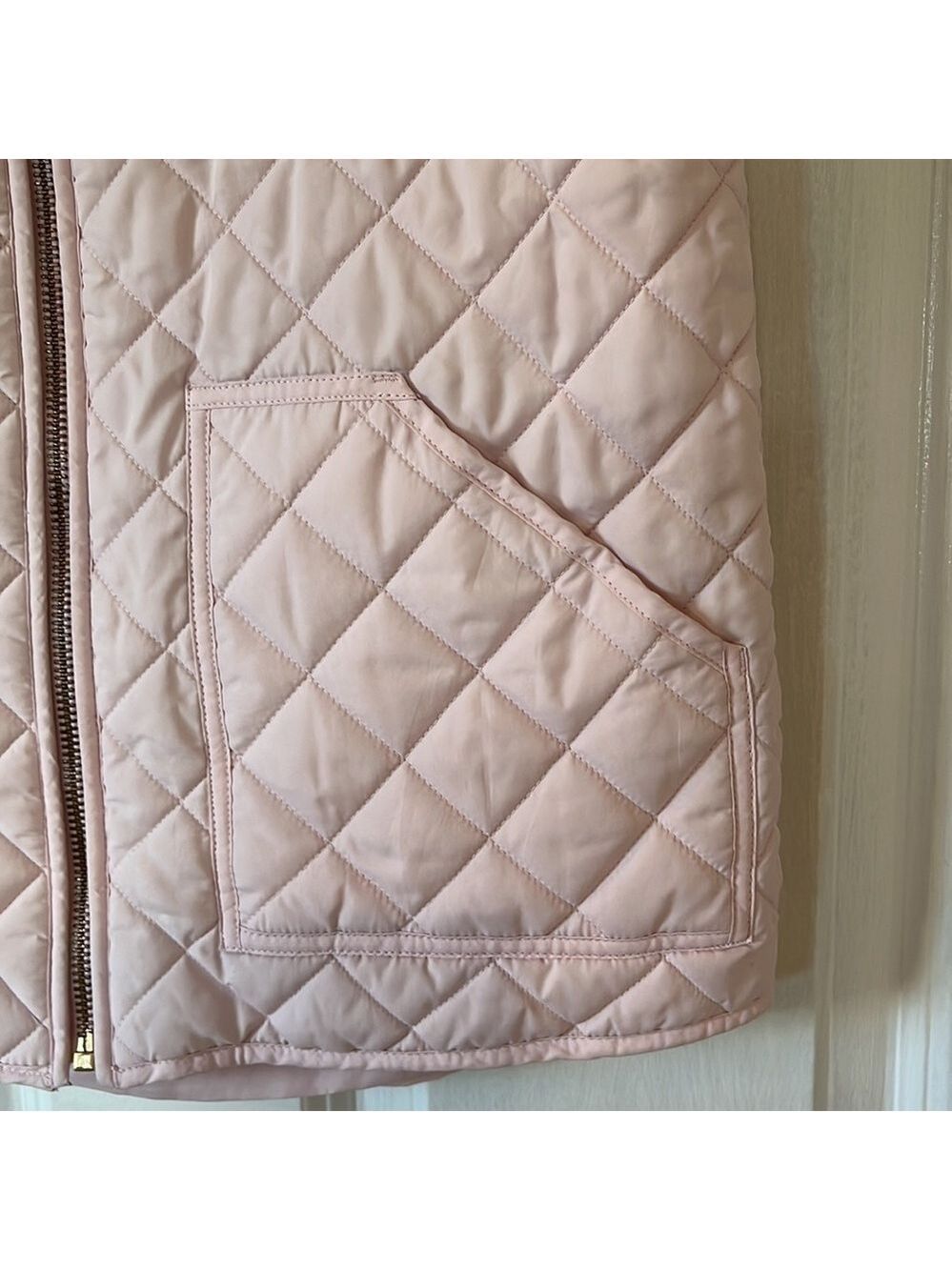 CREWCUTS Girls Light Pink Quilted Vest 12 - Picture 3 of 9